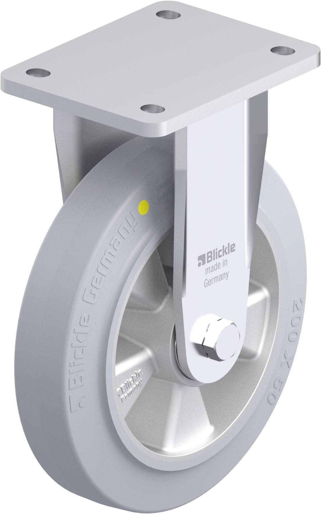 Blickle 936117 BO-ALEV 200K-SG-AS Schwerlast-Bockrolle Rad-Durchmesser: 200 mm Tragfähigkeit (max.): 450 kg 1 St.