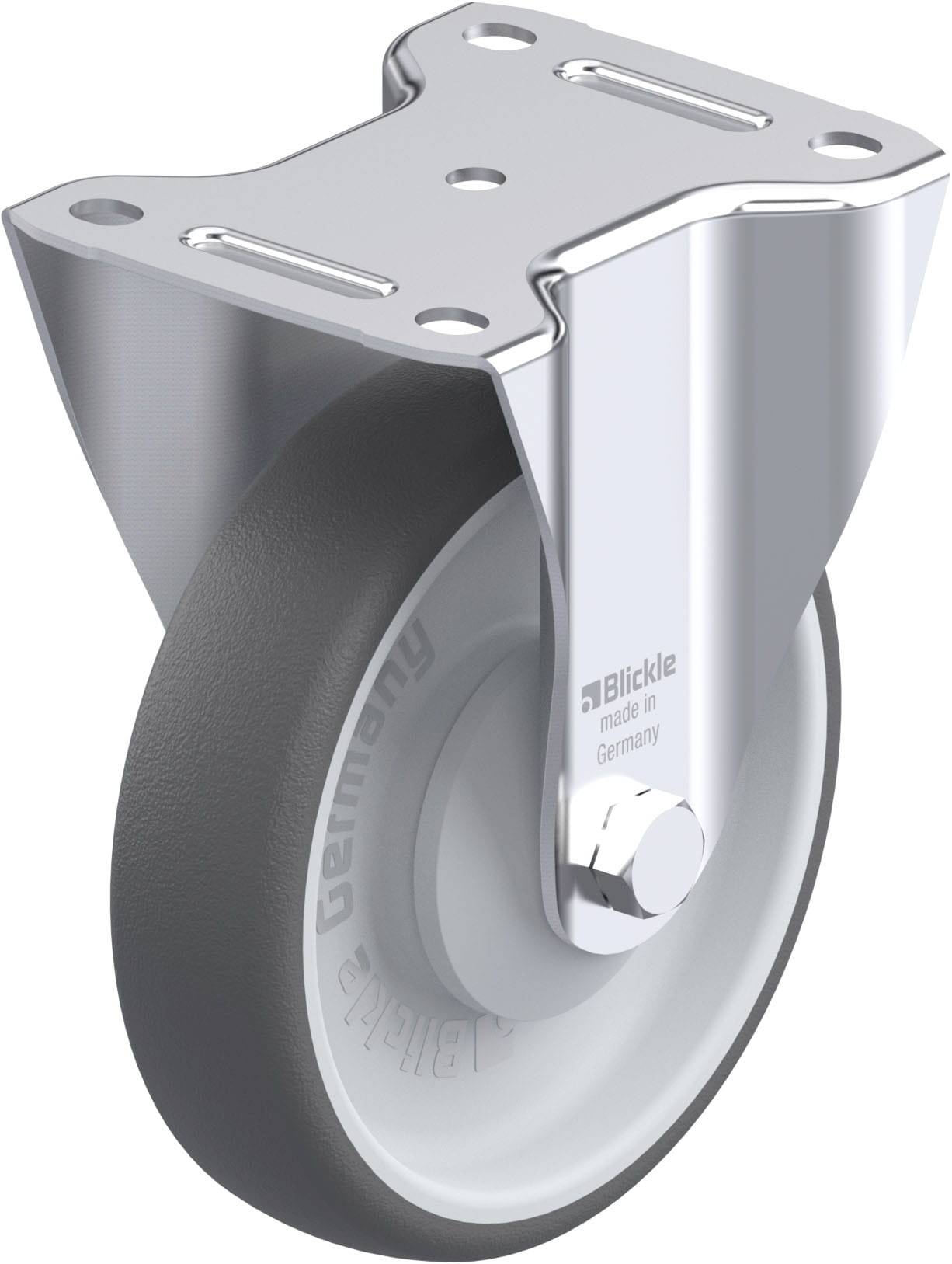 Blickle 846997 B-PATH 160KA Stahlblech-Bockrolle Rad-Durchmesser: 160 mm Tragfähigkeit (max.): 400 kg 1 St.