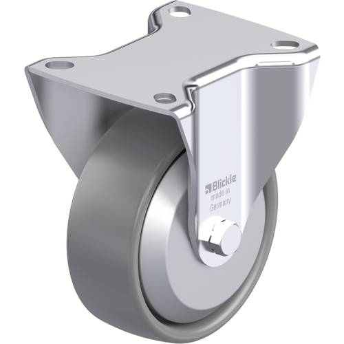 Thumbnail - Blickle 946603 B-PO 100G-ELS-FA Stahlblech-Bockrolle Rad-Durchmesser: 100 mm Tragfähigkeit (max.): 250 kg 1 St.