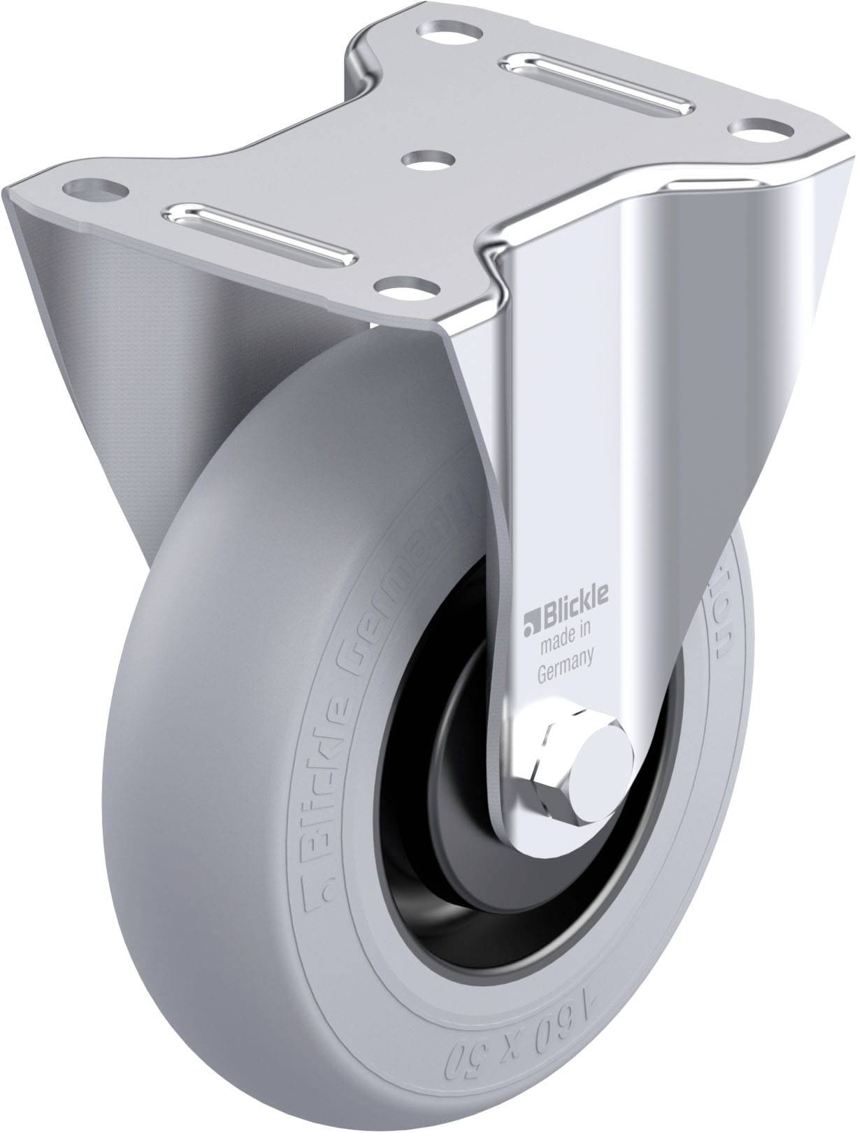 Blickle 936133 B-POES 160KA-SG Stahlblech-Bockrolle Rad-Durchmesser: 160 mm Tragfähigkeit (max.): 300 kg 1 St.