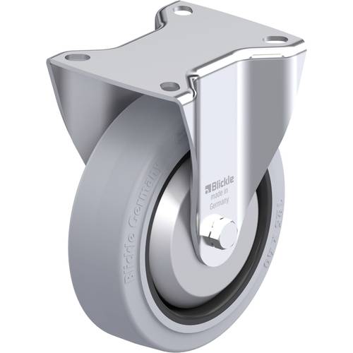 Thumbnail - Blickle 850386 B-POEV 125XR-SG-FA Stahlblech-Bockrolle Rad-Durchmesser: 125 mm Tragfähigkeit (max.): 250 kg 1 St.