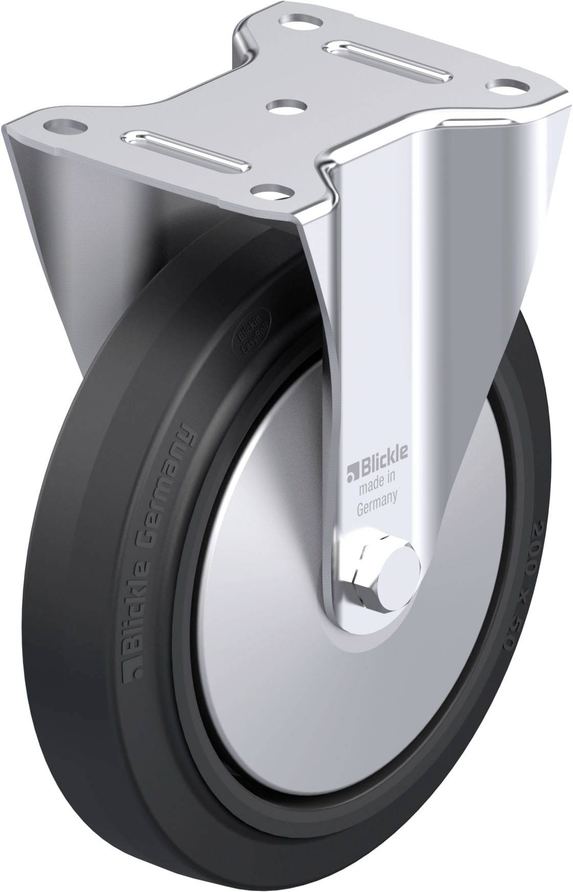 Blickle 749086 B-POEV 200KAD-FA Stahlblech-Bockrolle Rad-Durchmesser: 200 mm Tragfähigkeit (max.): 400 kg 1 St.