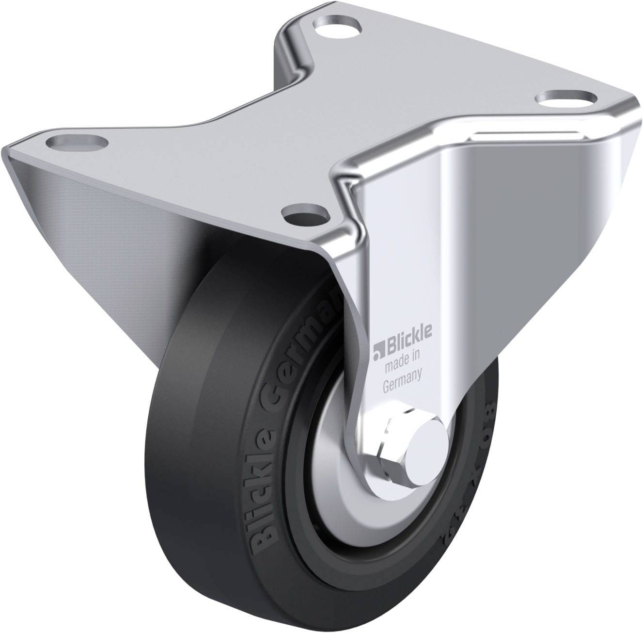 Blickle 850355 B-POEV 80G-FA Stahlblech-Bockrolle Rad-Durchmesser: 80 mm Tragfähigkeit (max.): 140 kg 1 St.