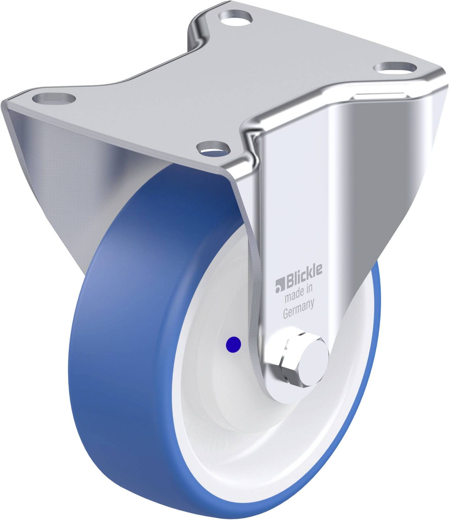 Blickle 947887 B-POTHS 100XKA Stahlblech-Bockrolle Rad-Durchmesser: 100 mm Tragfähigkeit (max.): 200 kg 1 St.