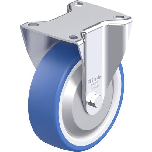 Thumbnail - Blickle 936186 B-POTHS 125G-FA Stahlblech-Bockrolle Rad-Durchmesser: 125 mm Tragfähigkeit (max.): 250 kg 1 St.