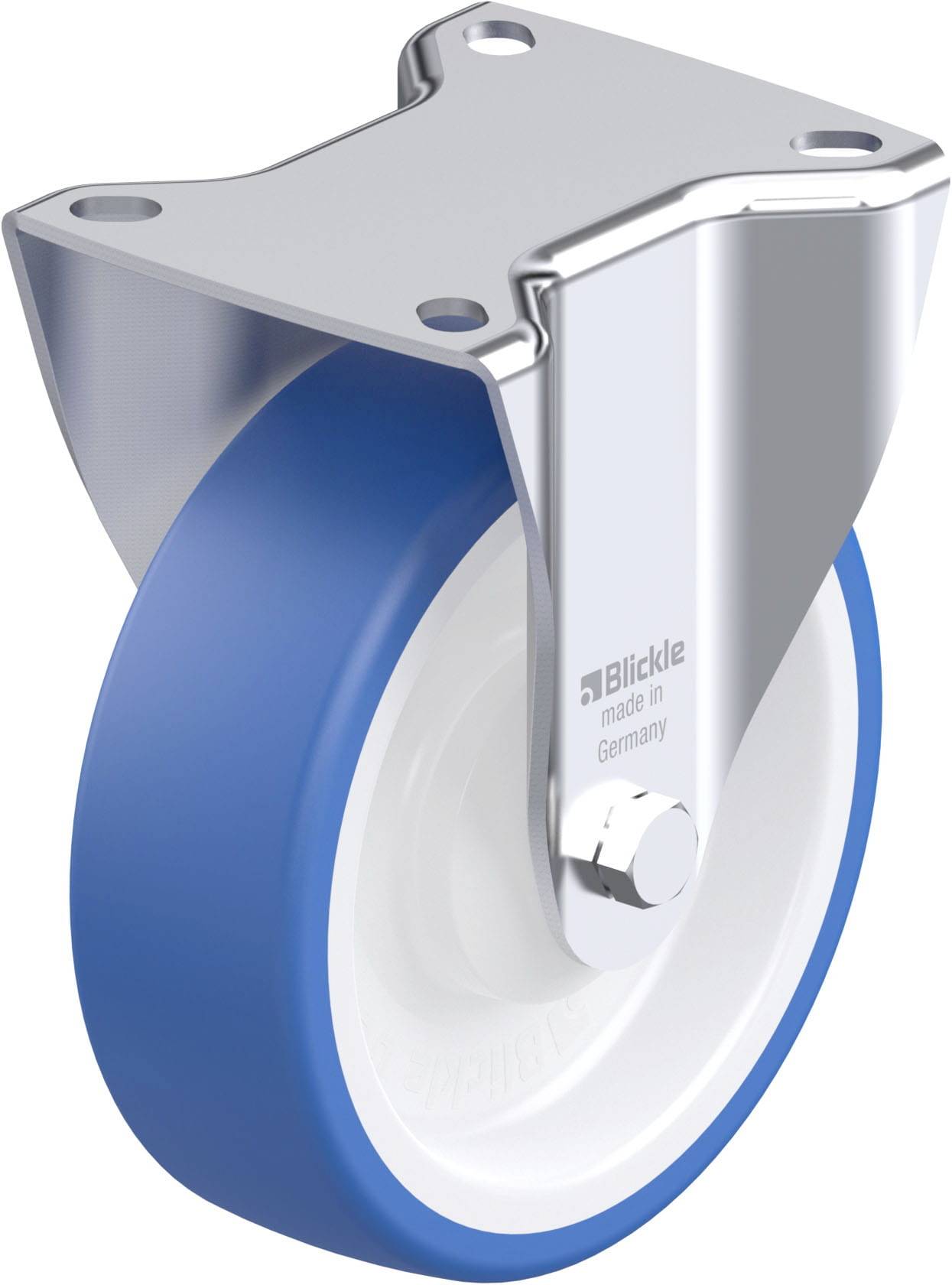 Blickle 936187 B-POTHS 125KA Stahlblech-Bockrolle Rad-Durchmesser: 125 mm Tragfähigkeit (max.): 250 kg 1 St.