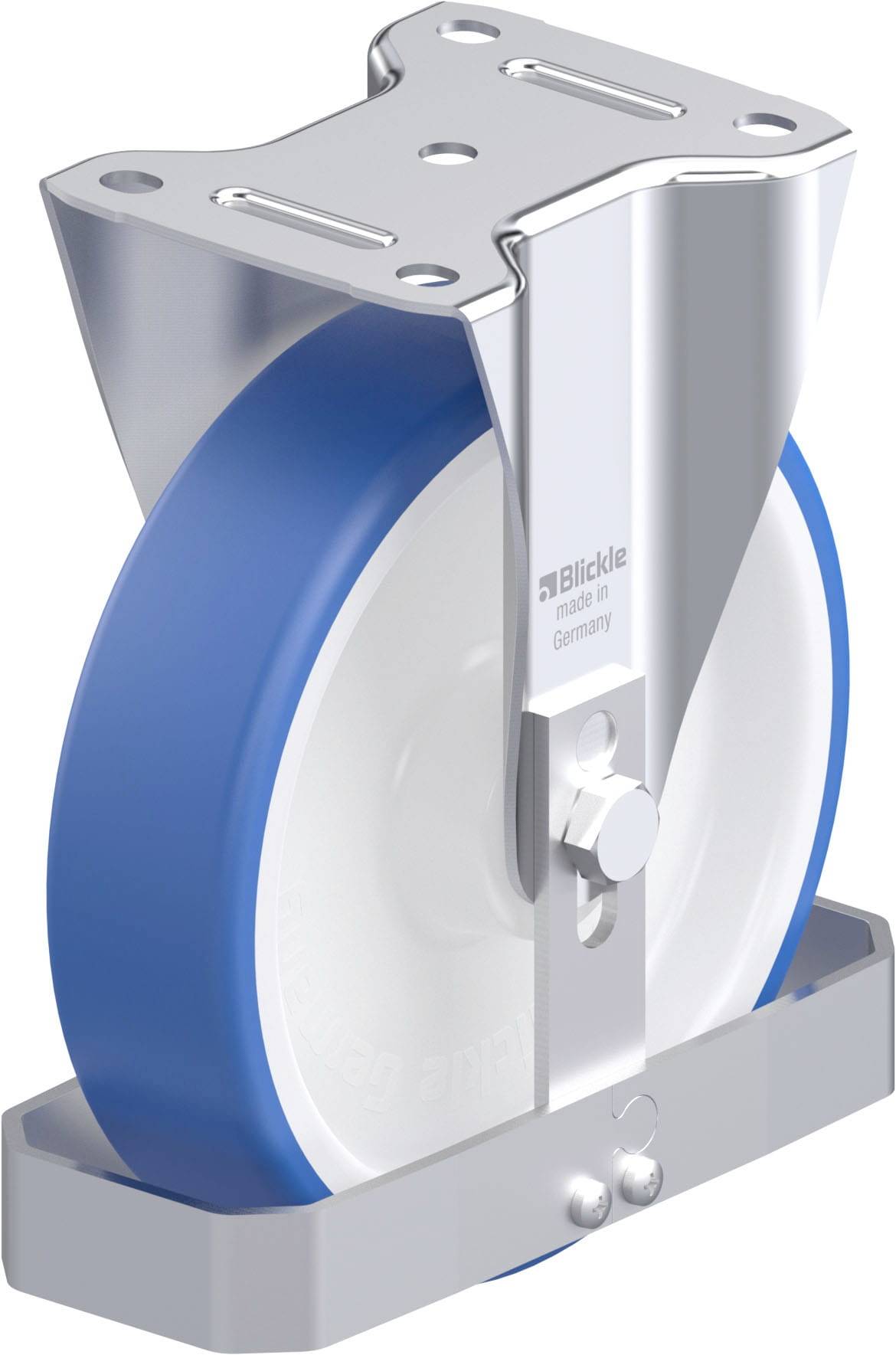 Thumbnail - Blickle 947918 B-POTHS 200XR-FS Stahlblech-Bockrolle Rad-Durchmesser: 200 mm Tragfähigkeit (max.): 400 kg 1 St.