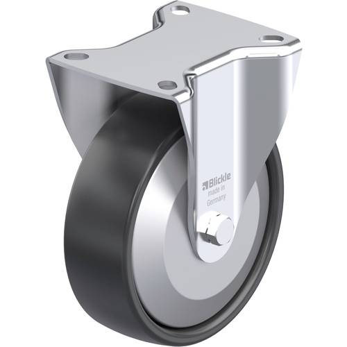 Thumbnail - Blickle 471896 B-PP 125G-FA Stahlblech-Bockrolle Rad-Durchmesser: 125 mm Tragfähigkeit (max.): 200 kg 1 St.
