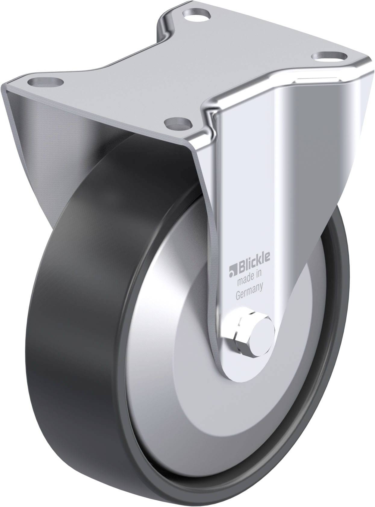 Blickle 951762 B-PP 125KA-EL-FA Stahlblech-Bockrolle Rad-Durchmesser: 125 mm Tragfähigkeit (max.): 200 kg 1 St.