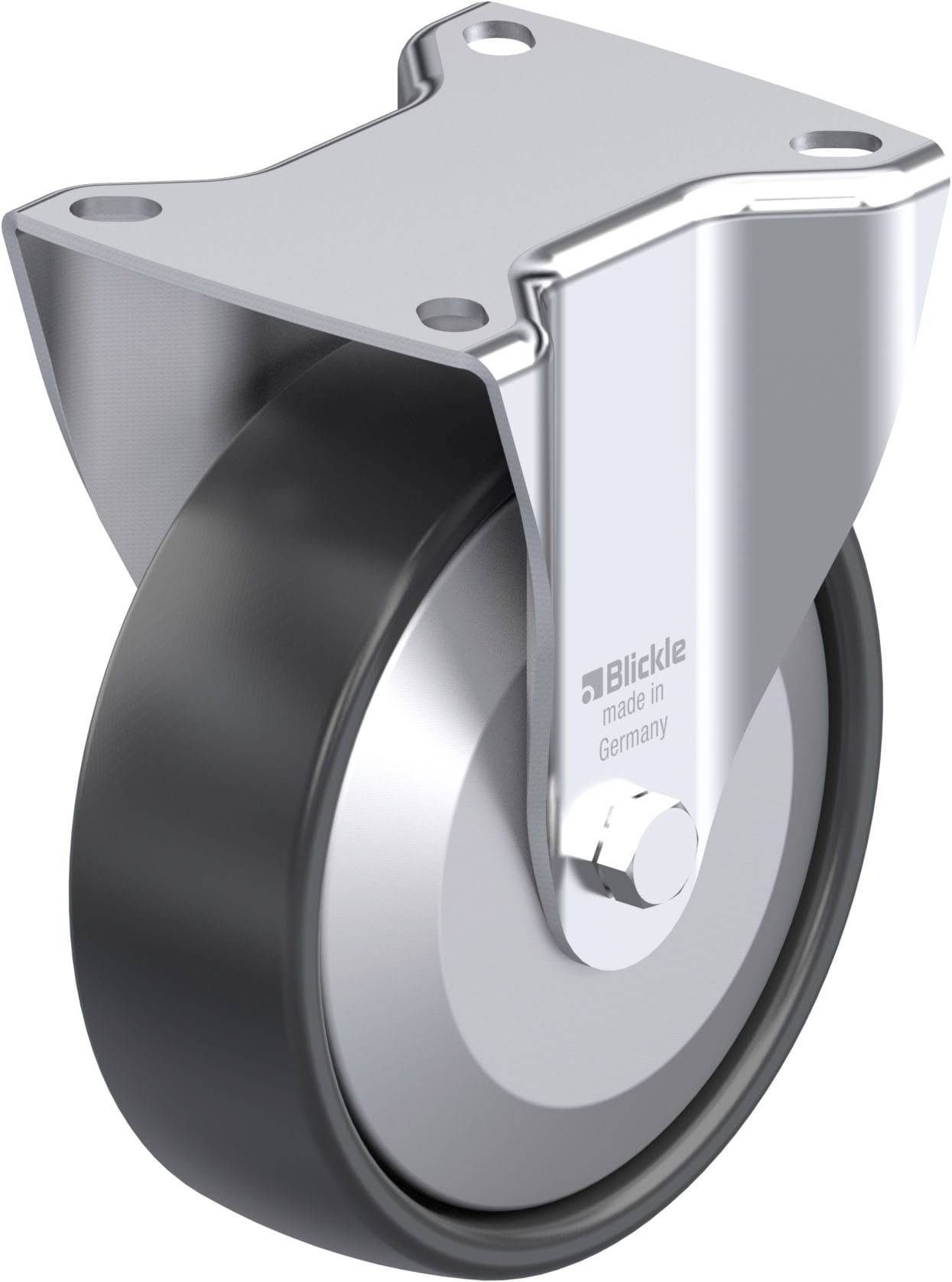 Blickle 435289 B-PP 125R-FA Stahlblech-Bockrolle Rad-Durchmesser: 125 mm Tragfähigkeit (max.): 200 kg 1 St.