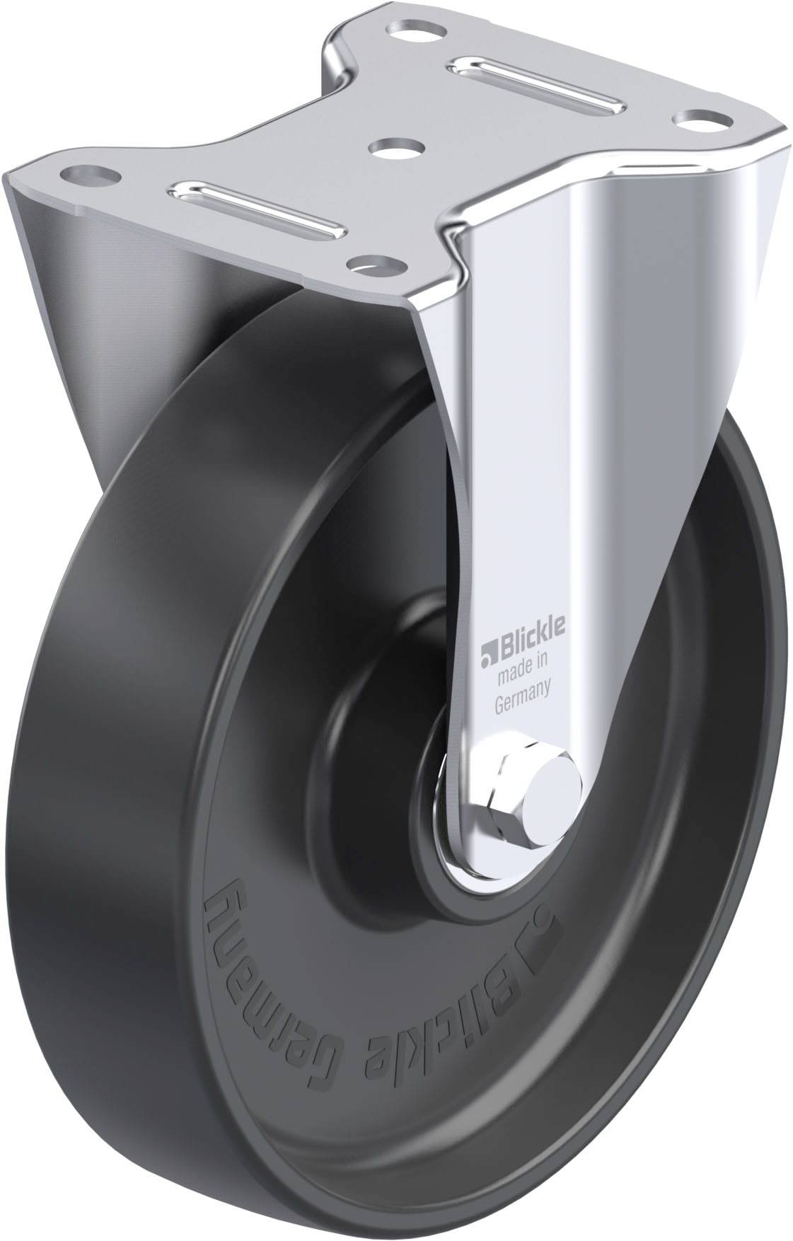 Blickle 952266 B-PP 200K Stahlblech-Bockrolle Rad-Durchmesser: 200 mm Tragfähigkeit (max.): 400 kg 1 St.