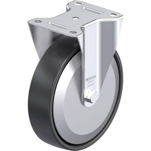 Blickle 674457 B-PP 200R-FA Stahlblech-Bockrolle Rad-Durchmesser: 200 mm Tragfähigkeit (max.): 400 kg 1 St.