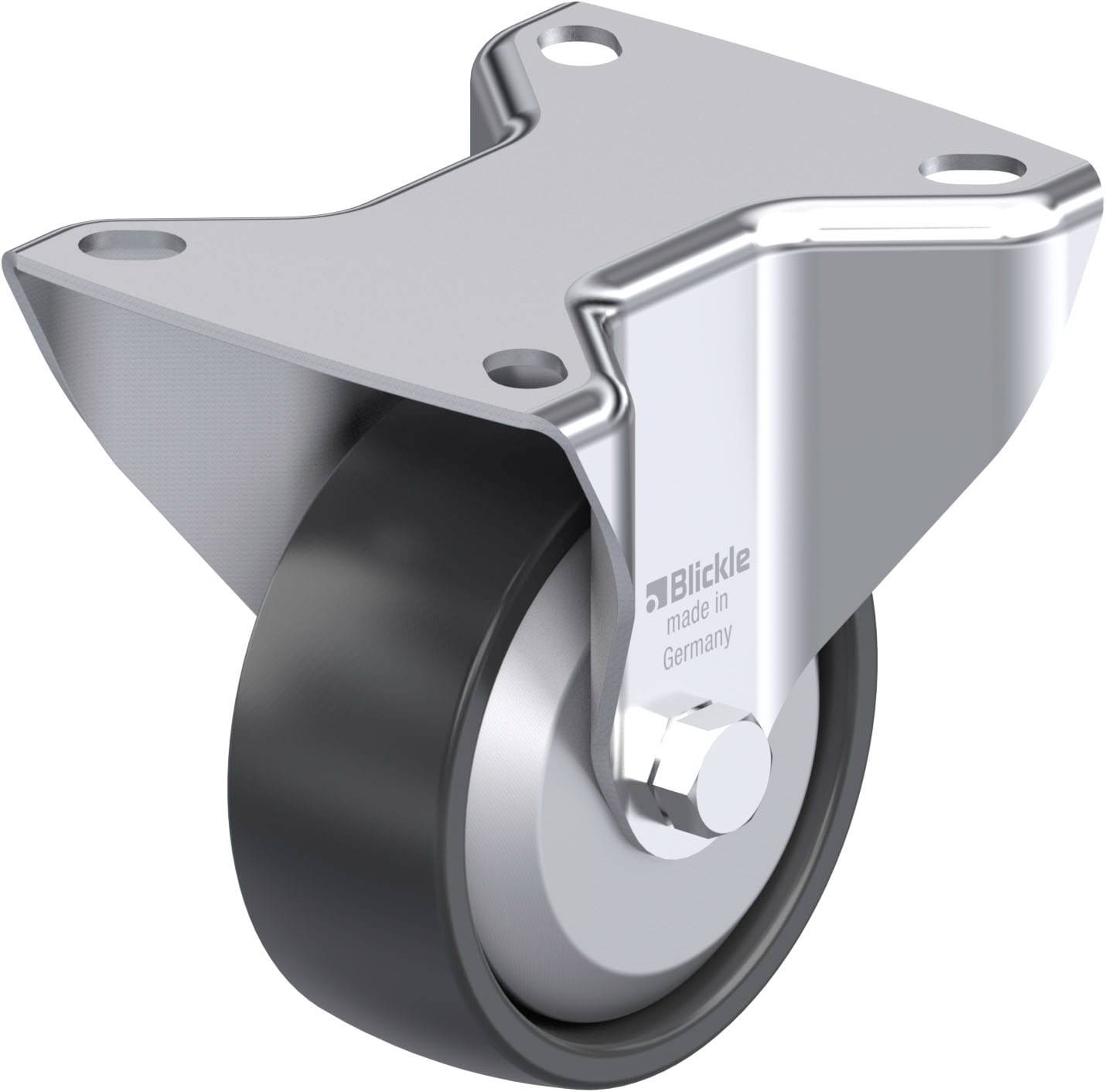 Blickle 36699 B-PP 80R-FA Stahlblech-Bockrolle Rad-Durchmesser: 80 mm Tragfähigkeit (max.): 120 kg 1 St.