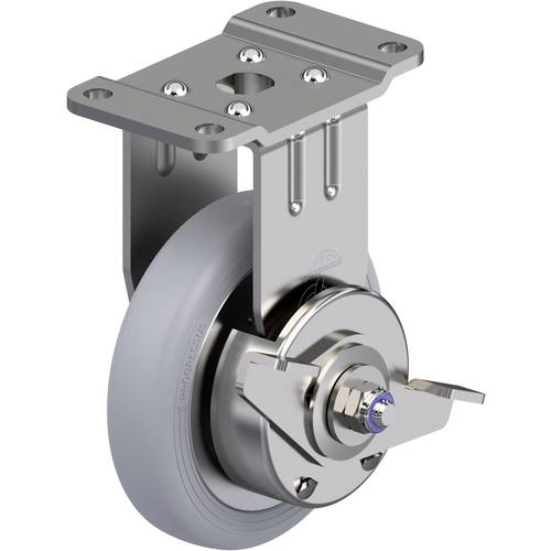 Blickle 949348 BPX-PGV 105XR-PG1-SRA-SG-FA Edelstahl-Bockrolle Rad-Durchmesser: 105 mm Tragfähigkeit (max.): 120 kg 1 St...