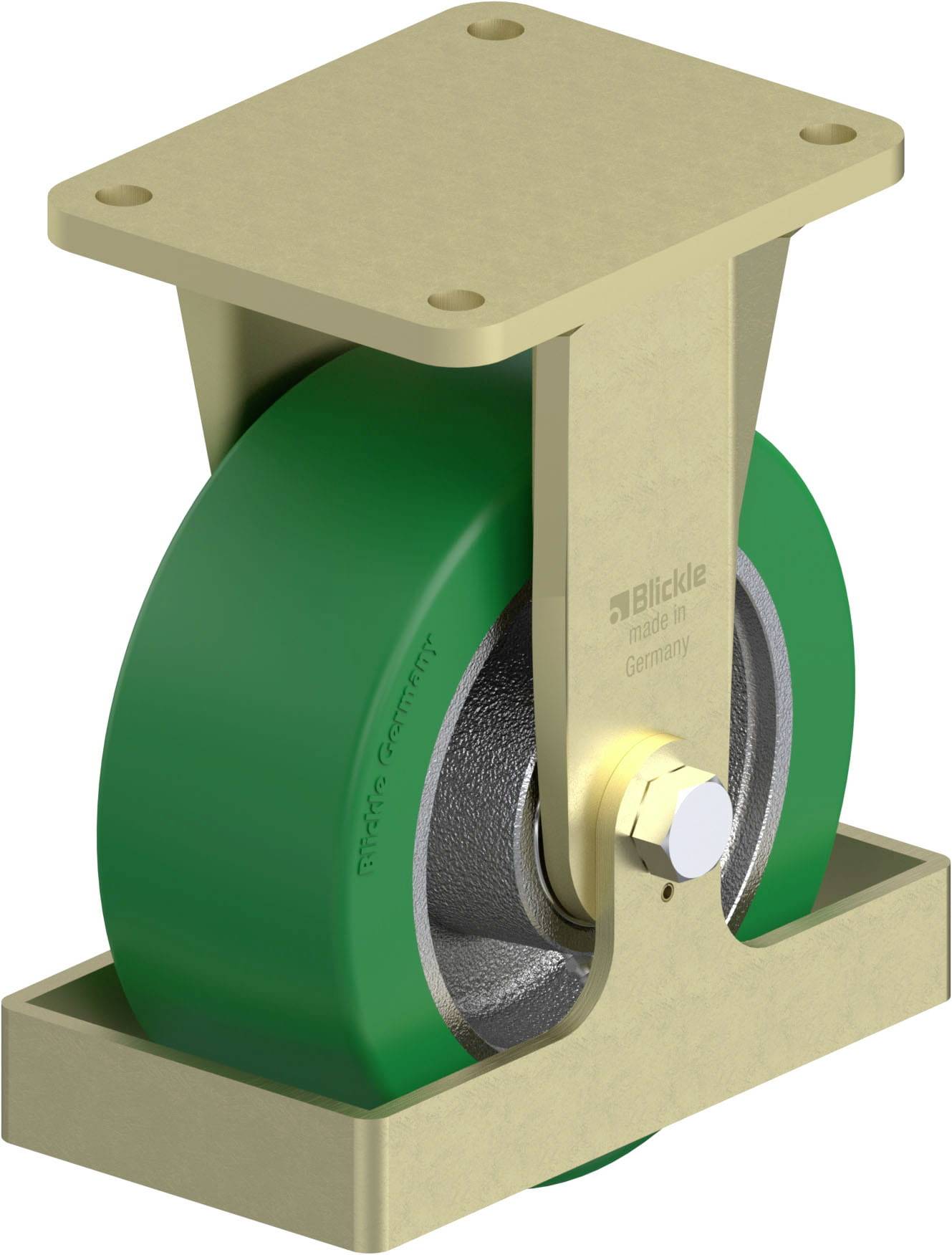 Blickle 902543 BS-GST 202K-FS Schwerlast-Bockrolle Rad-Durchmesser: 200 mm Tragfähigkeit (max.): 1200 kg 1 St.