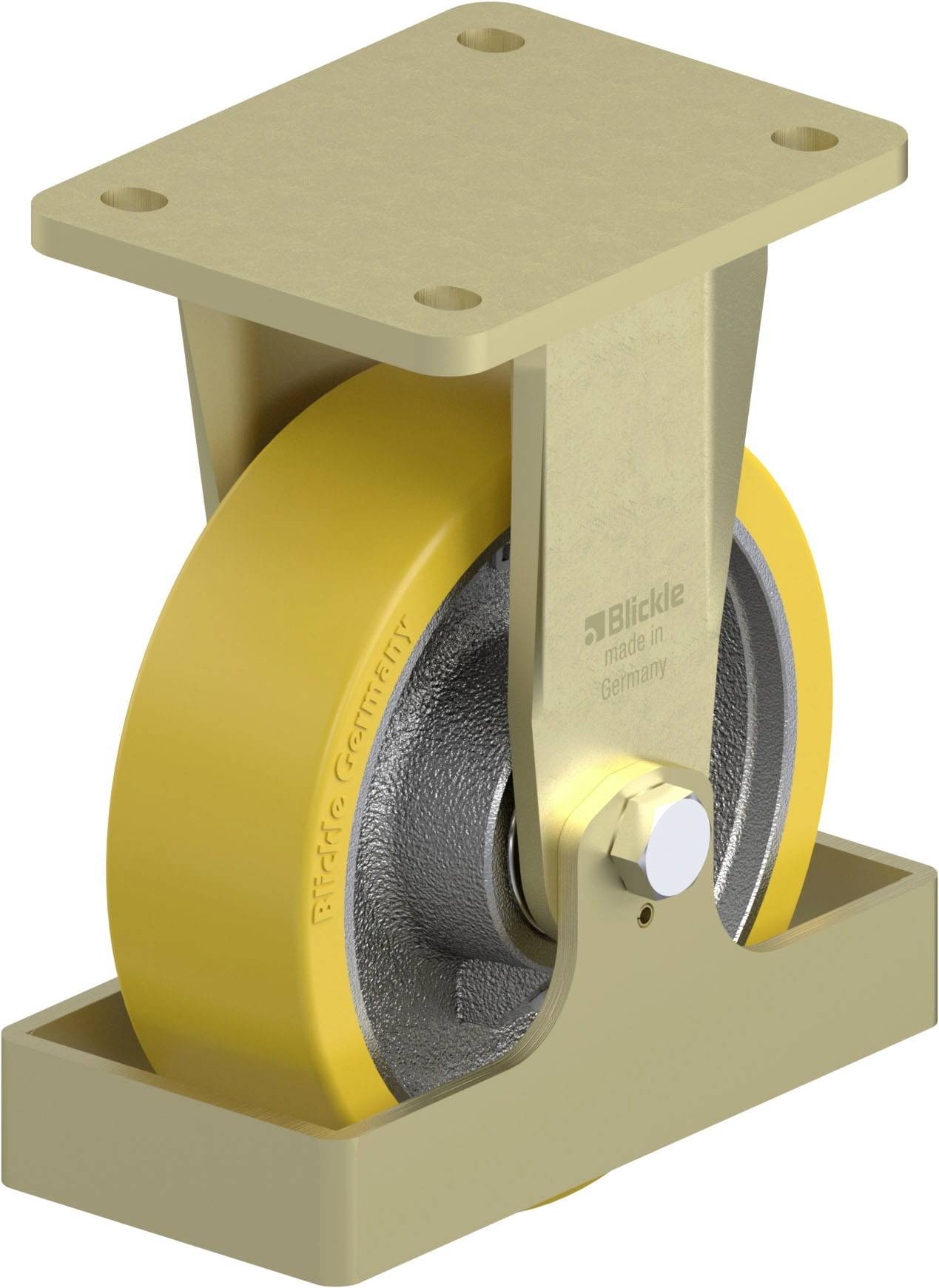 Blickle 854284 BS-GTH 160K-FS Schwerlast-Bockrolle Rad-Durchmesser: 160 mm Tragfähigkeit (max.): 800 kg 1 St.