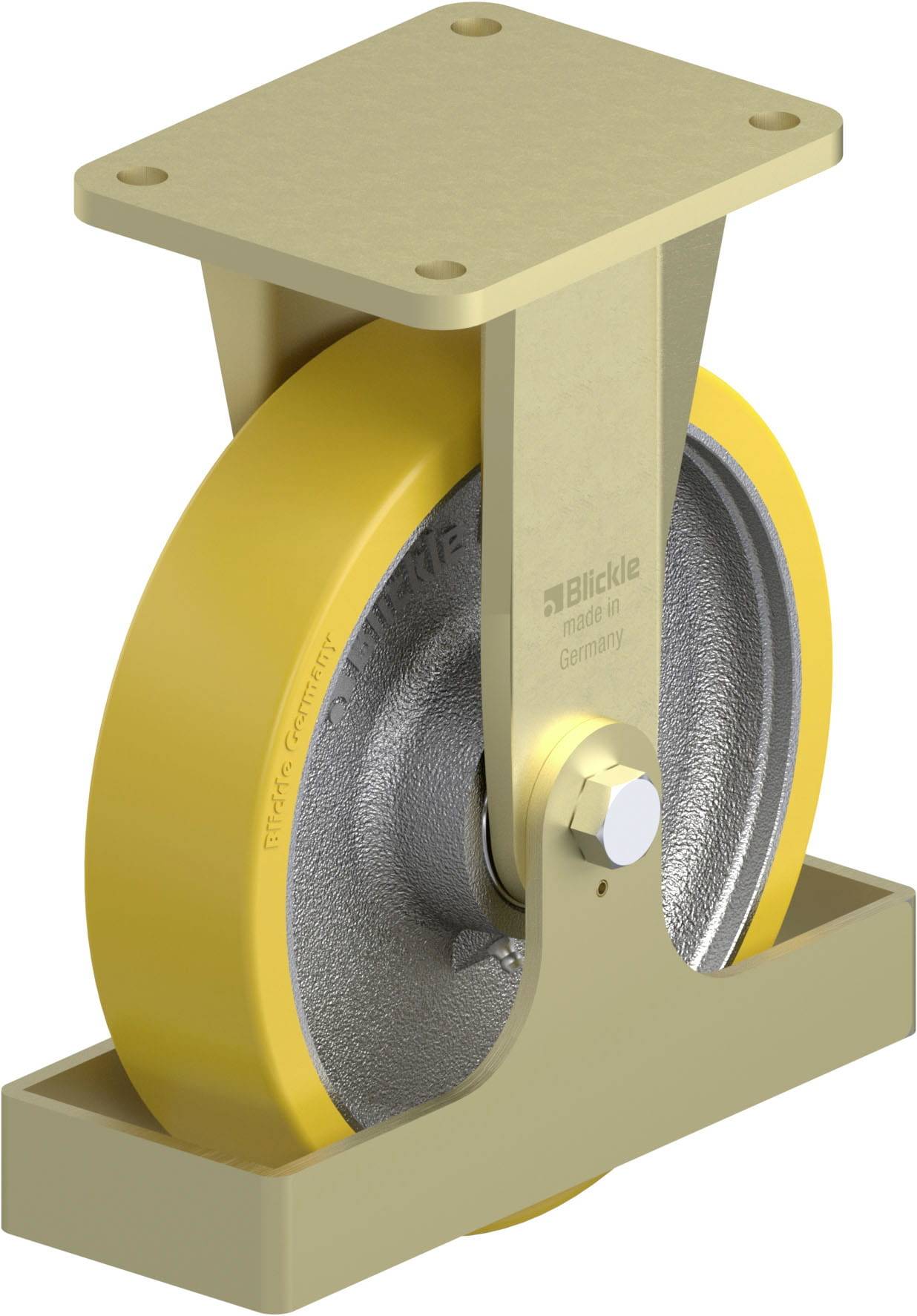 Blickle 906186 BS-GTH 250K-FS Schwerlast-Bockrolle Rad-Durchmesser: 250 mm Tragfähigkeit (max.): 1500 kg 1 St.