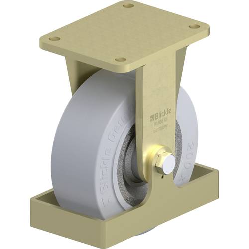 Thumbnail - Blickle 938714 BS-SE 202K-SG-FS Schwerlast-Bockrolle Rad-Durchmesser: 200 mm Tragfähigkeit (max.): 850 kg 1 St.
