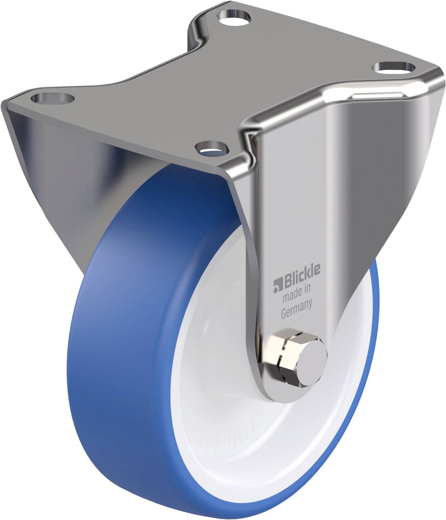 Blickle 937239 BX-POTHS 100G Edelstahl-Bockrolle Rad-Durchmesser: 100 mm Tragfähigkeit (max.): 200 kg 1 St.