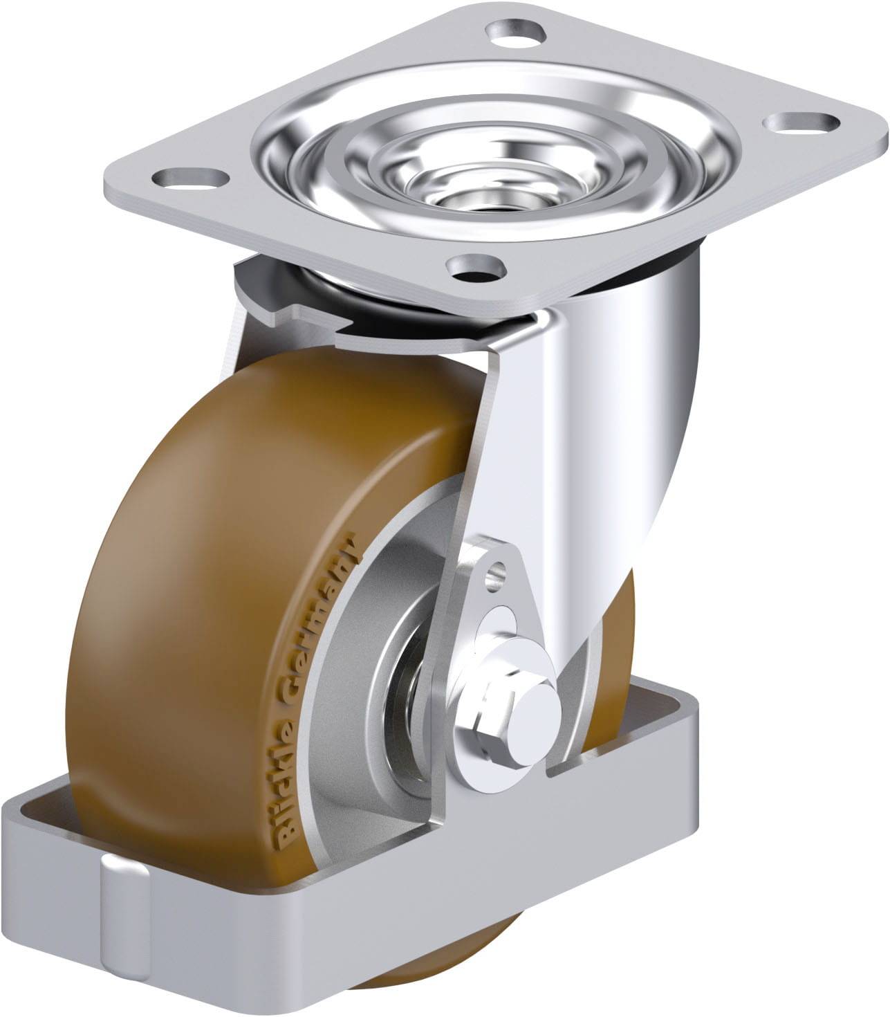 Blickle 939575 L-ALB 101K-FS Stahlblech-Lenkrolle Rad-Durchmesser: 100 mm Tragfähigkeit (max.): 250 kg 1 St.