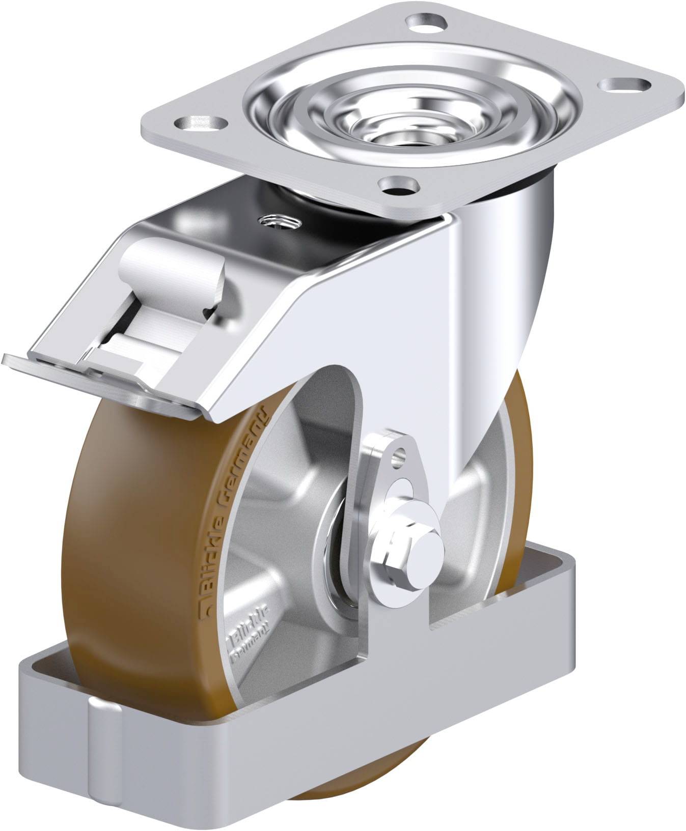 Blickle 939579 L-ALB 125K-FI-FS Stahlblech-Lenkrolle Rad-Durchmesser: 125 mm Tragfähigkeit (max.): 250 kg 1 St.