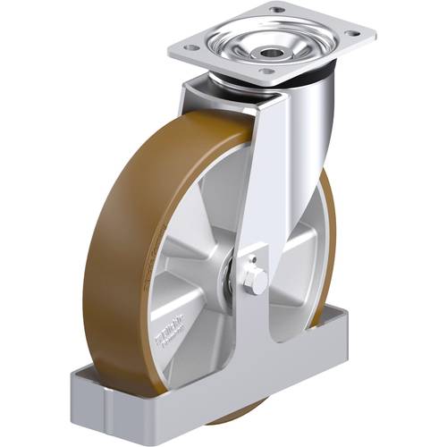 Thumbnail - Blickle 939585 L-ALB 250K-3-FS Stahlblech-Lenkrolle Rad-Durchmesser: 250 mm Tragfähigkeit (max.): 500 kg 1 St.