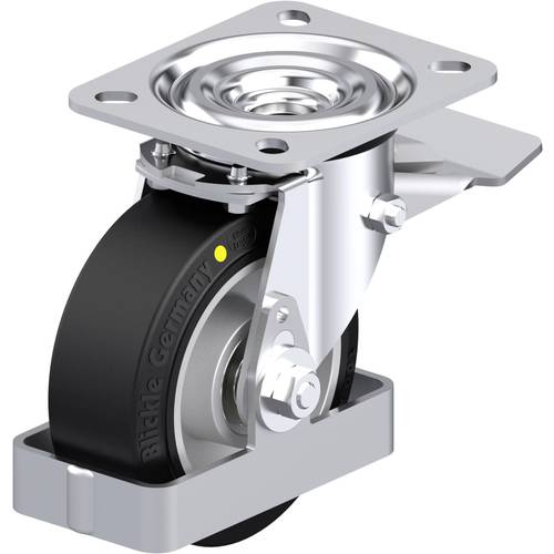 Thumbnail - Blickle 938505 L-ALEV 100K-ST-EL-FS Stahlblech-Lenkrolle Rad-Durchmesser: 100 mm Tragfähigkeit (max.): 200 kg 1 St.