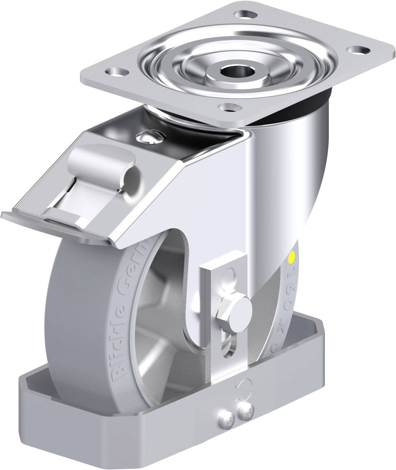 Thumbnail - Blickle 935054 L-ALEV 160K-FI-SG-AS-FS Stahlblech-Lenkrolle Rad-Durchmesser: 160 mm Tragfähigkeit (max.): 350 kg 1 St.