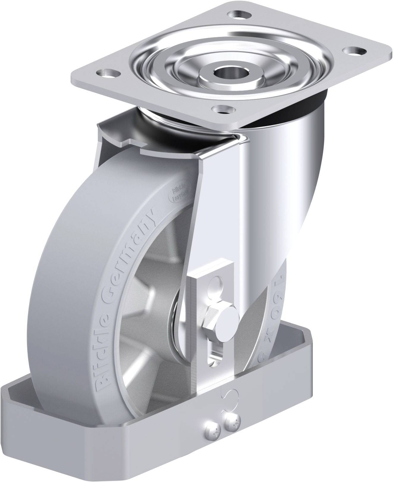 Blickle 854804 L-ALEV 160K-SG-FS Stahlblech-Lenkrolle Rad-Durchmesser: 160 mm Tragfähigkeit (max.): 400 kg 1 St.