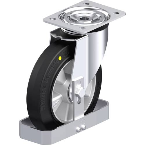 Thumbnail - Blickle 938537 L-ALEV 200K-EL-FS Stahlblech-Lenkrolle Rad-Durchmesser: 200 mm Tragfähigkeit (max.): 400 kg 1 St.
