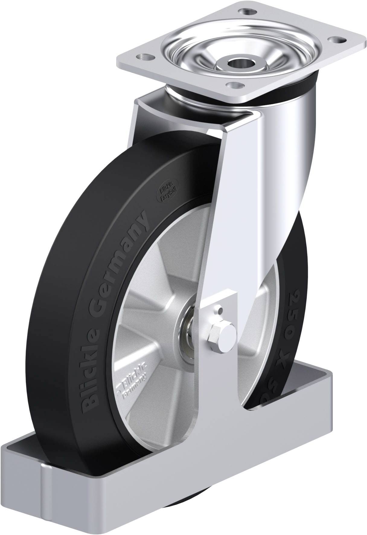 Blickle 938542 L-ALEV 250K-3-FS Stahlblech-Lenkrolle Rad-Durchmesser: 250 mm Tragfähigkeit (max.): 500 kg 1 St.