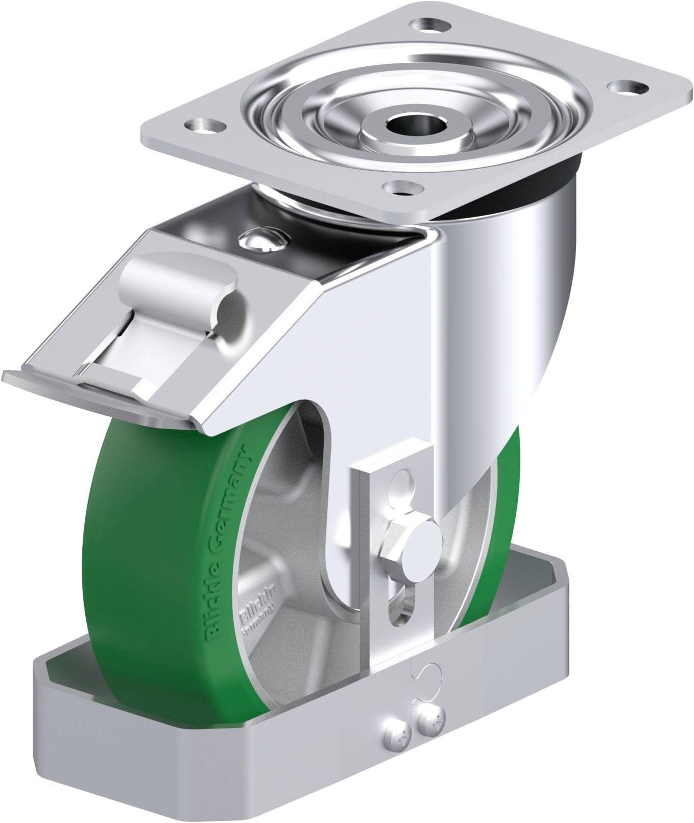 Blickle 748504 L-ALST 160K-FI-FS Stahlblech-Lenkrolle Rad-Durchmesser: 160 mm Tragfähigkeit (max.): 400 kg 1 St.