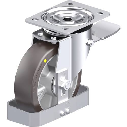 Thumbnail - Blickle 939154 L-ALST 160K-ST-AS-FS Stahlblech-Lenkrolle Rad-Durchmesser: 160 mm Tragfähigkeit (max.): 400 kg 1 St.