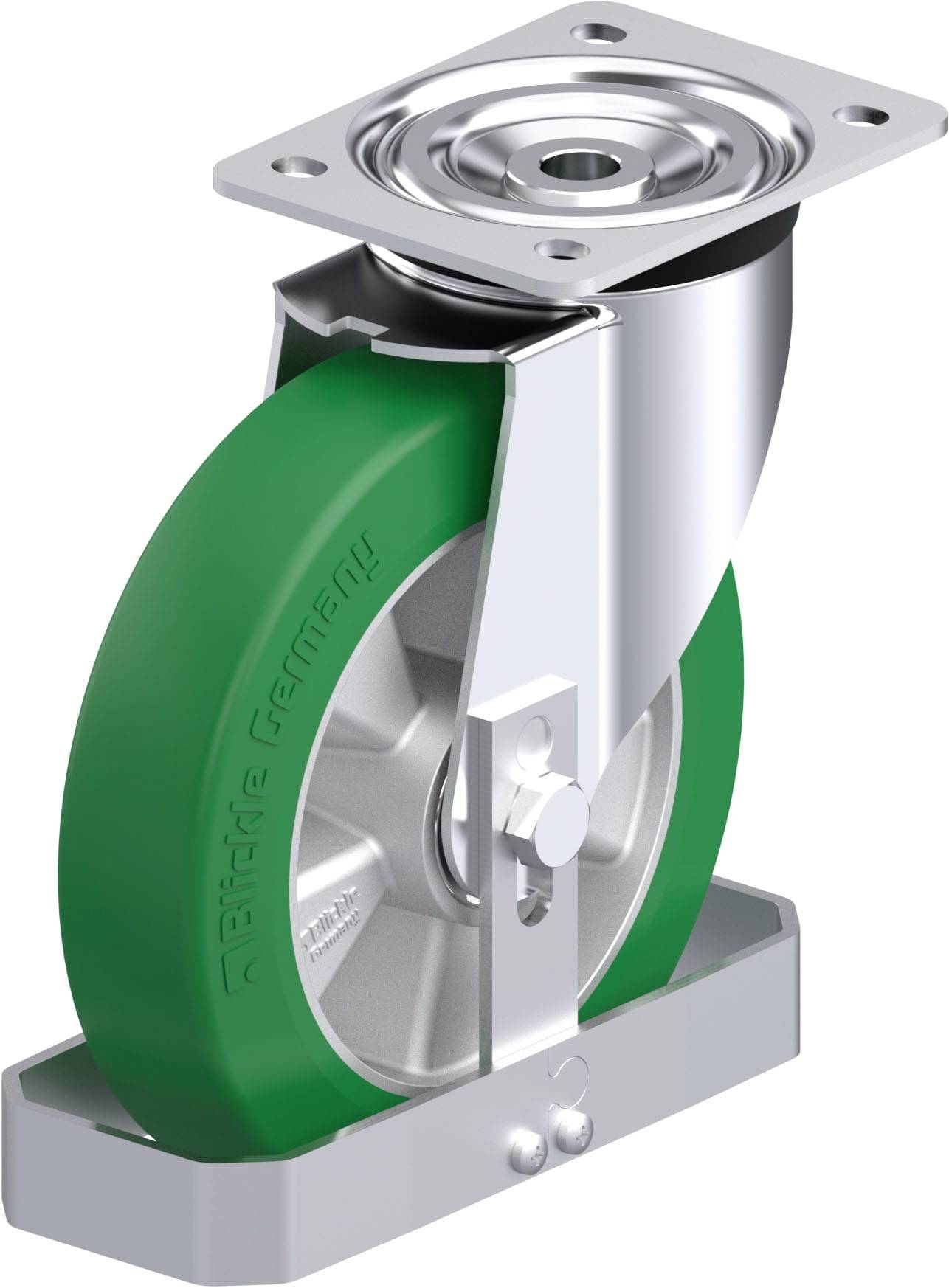 Blickle 753240 L-ALST 200K-FS Stahlblech-Lenkrolle Rad-Durchmesser: 200 mm Tragfähigkeit (max.): 400 kg 1 St.