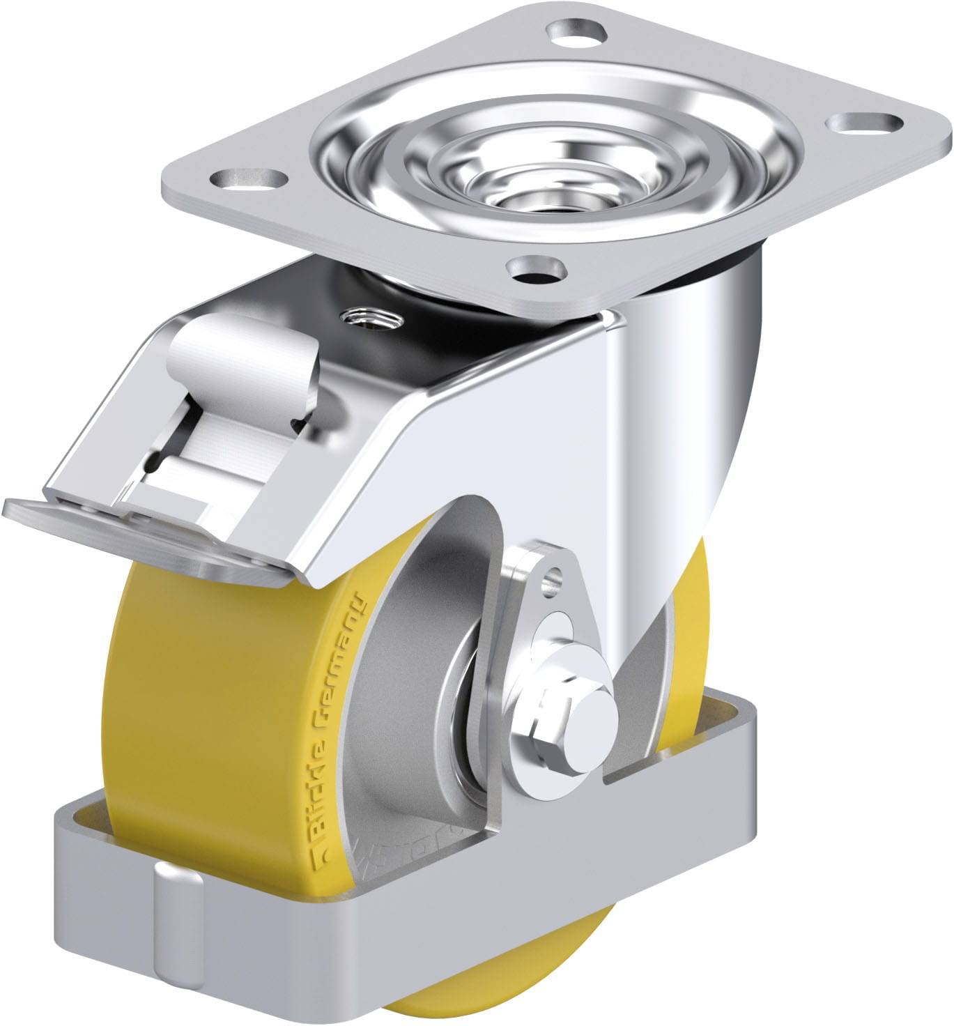 Blickle 857016 L-ALTH 100K-FI-FS Stahlblech-Lenkrolle Rad-Durchmesser: 100 mm Tragfähigkeit (max.): 250 kg 1 St.