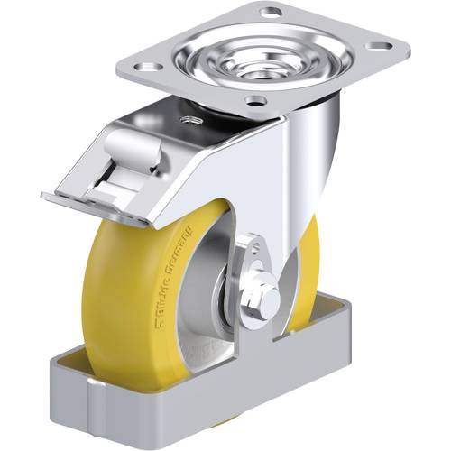 Blickle 931201 L-ALTH 125K-FI-CO-FS Stahlblech-Lenkrolle Rad-Durchmesser: 125 mm Tragfähigkeit (max.): 250 kg 1 St.