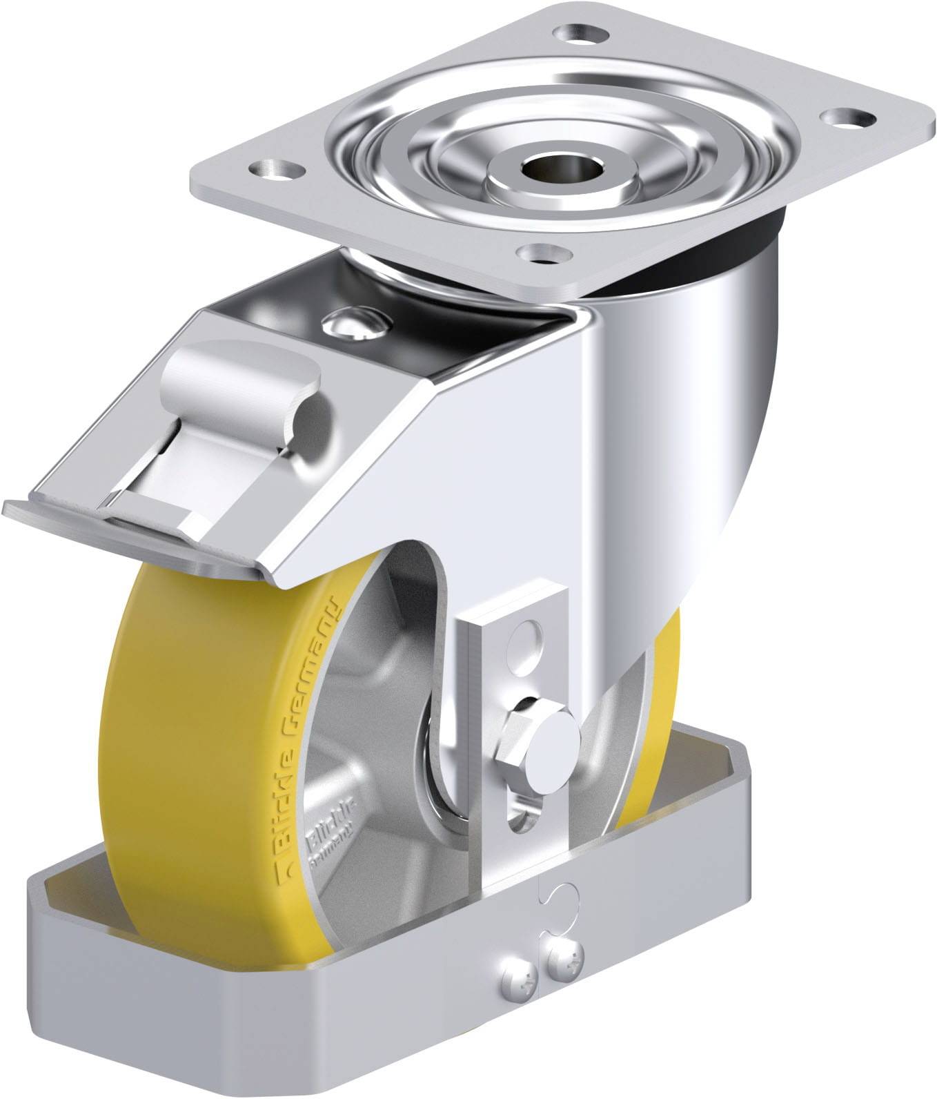 Blickle 854354 L-ALTH 150K-FI-FS Stahlblech-Lenkrolle Rad-Durchmesser: 150 mm Tragfähigkeit (max.): 400 kg 1 St.