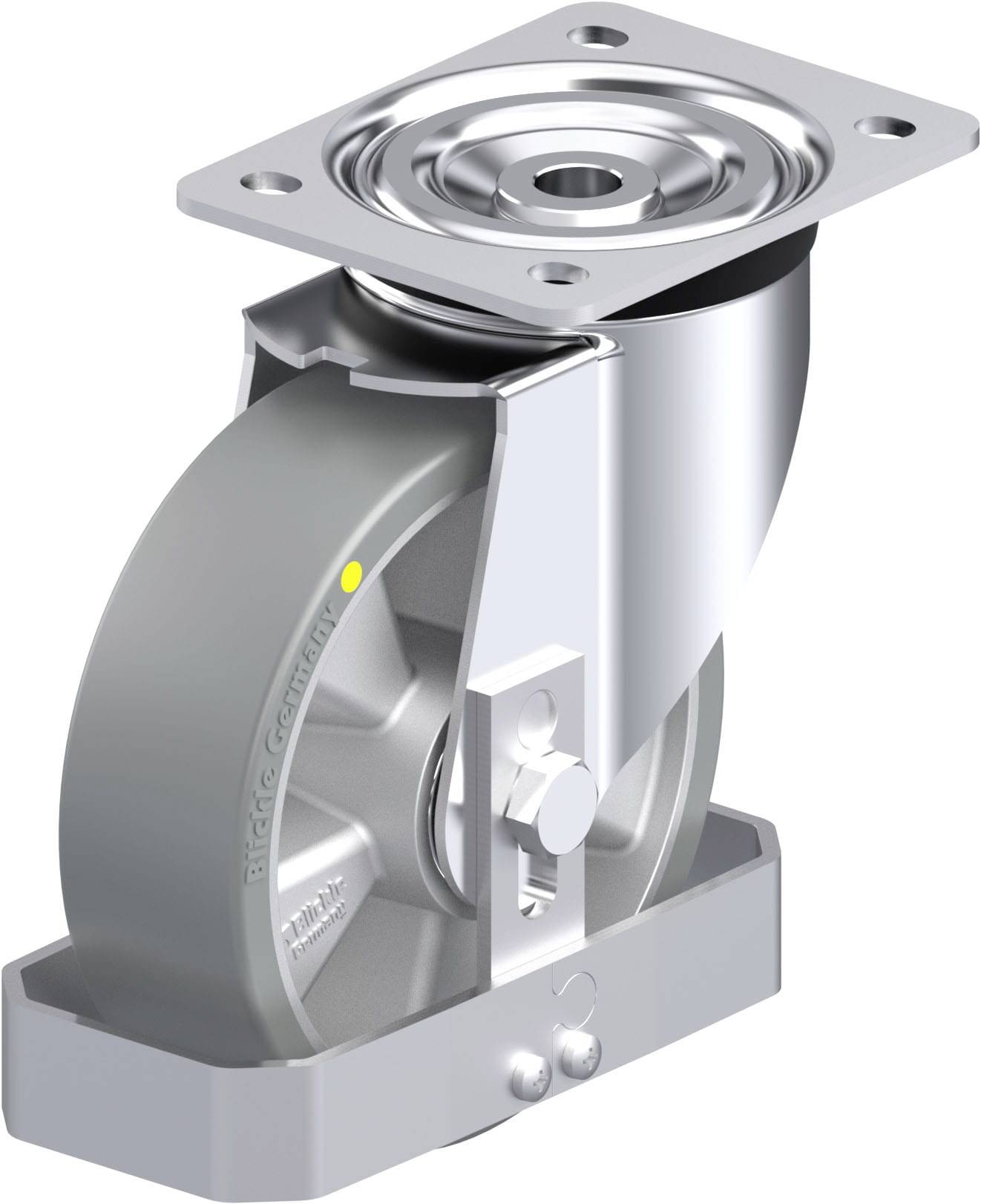 Blickle 854505 L-ALTH 160K-AS-FS Stahlblech-Lenkrolle Rad-Durchmesser: 160 mm Tragfähigkeit (max.): 400 kg 1 St.