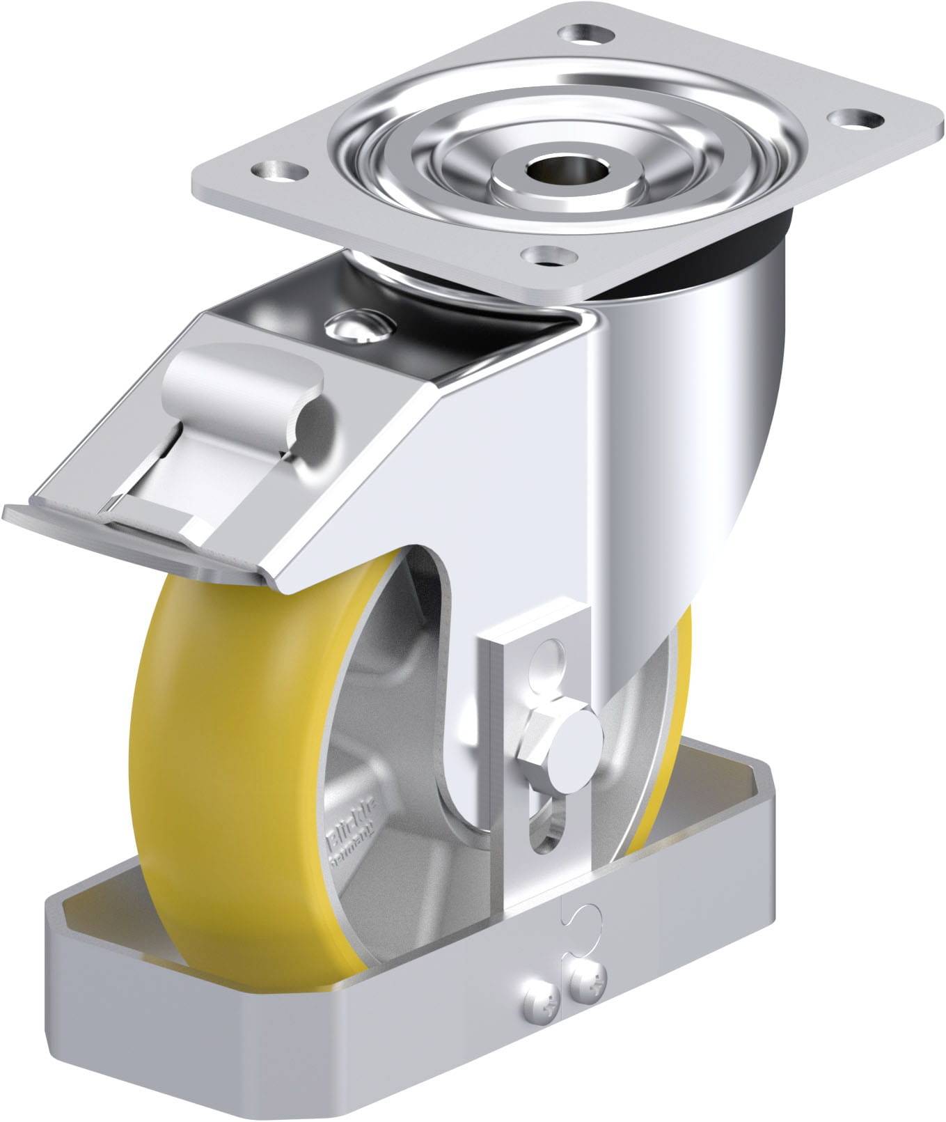 Thumbnail - Blickle 884497 L-ALTH 160K-FI-CO-FS Stahlblech-Lenkrolle Rad-Durchmesser: 160 mm Tragfähigkeit (max.): 400 kg 1 St.