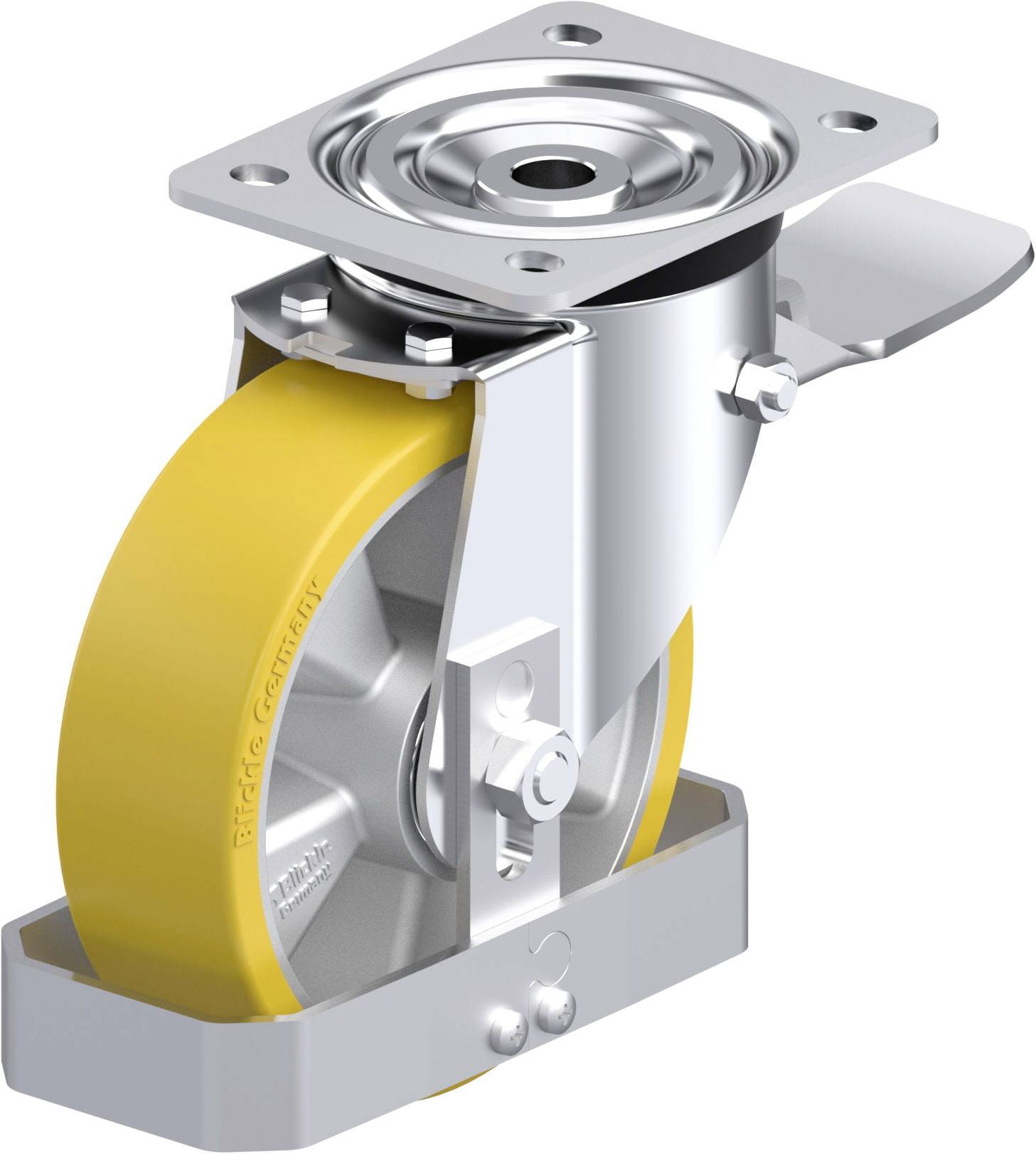 Blickle 871806 L-ALTH 160K-ST-FS Stahlblech-Lenkrolle Rad-Durchmesser: 160 mm Tragfähigkeit (max.): 400 kg 1 St.