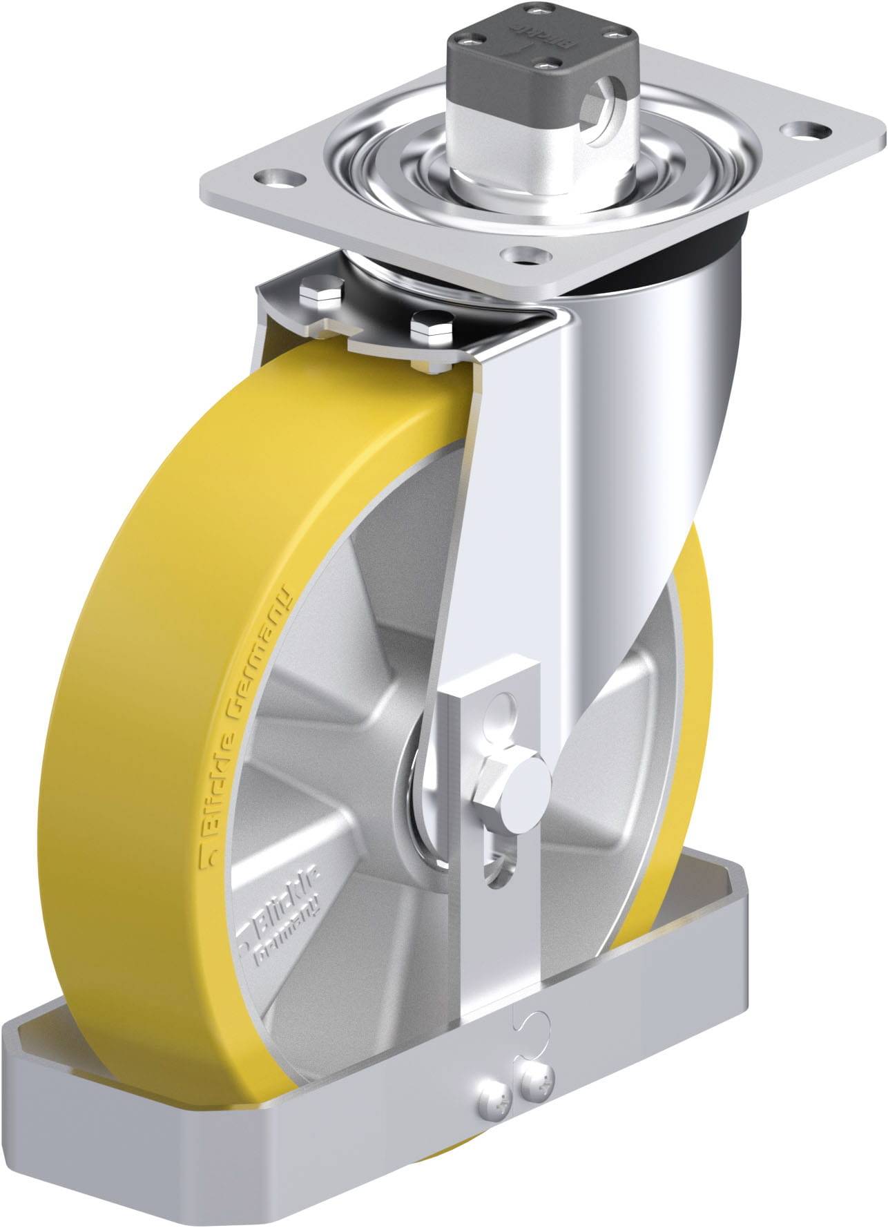 Blickle 923152 L-ALTH 200K-CS11-FS Stahlblech-Lenkrolle Rad-Durchmesser: 200 mm Tragfähigkeit (max.): 400 kg 1 St.