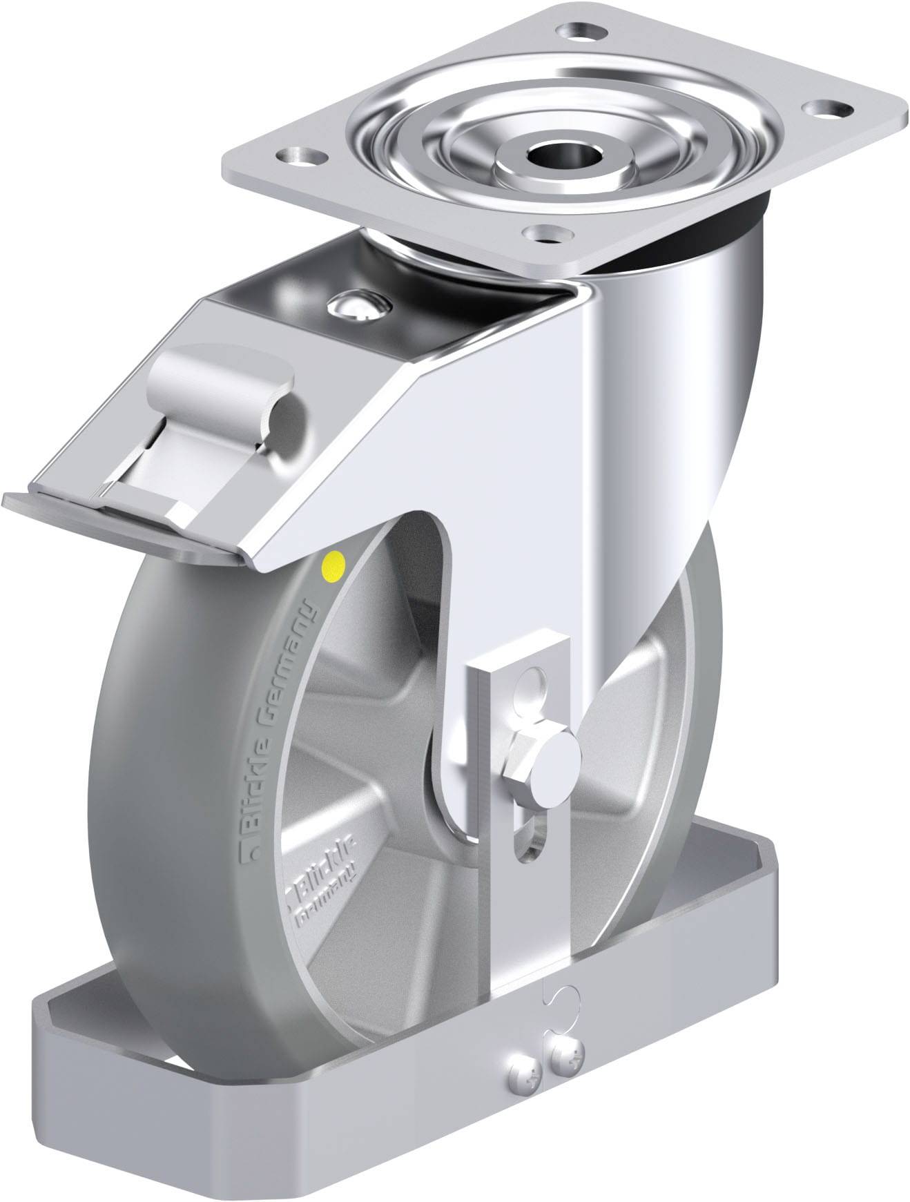 Blickle 939346 L-ALTH 200K-FI-AS-CO-FS Stahlblech-Lenkrolle Rad-Durchmesser: 200 mm Tragfähigkeit (max.): 400 kg 1 St.