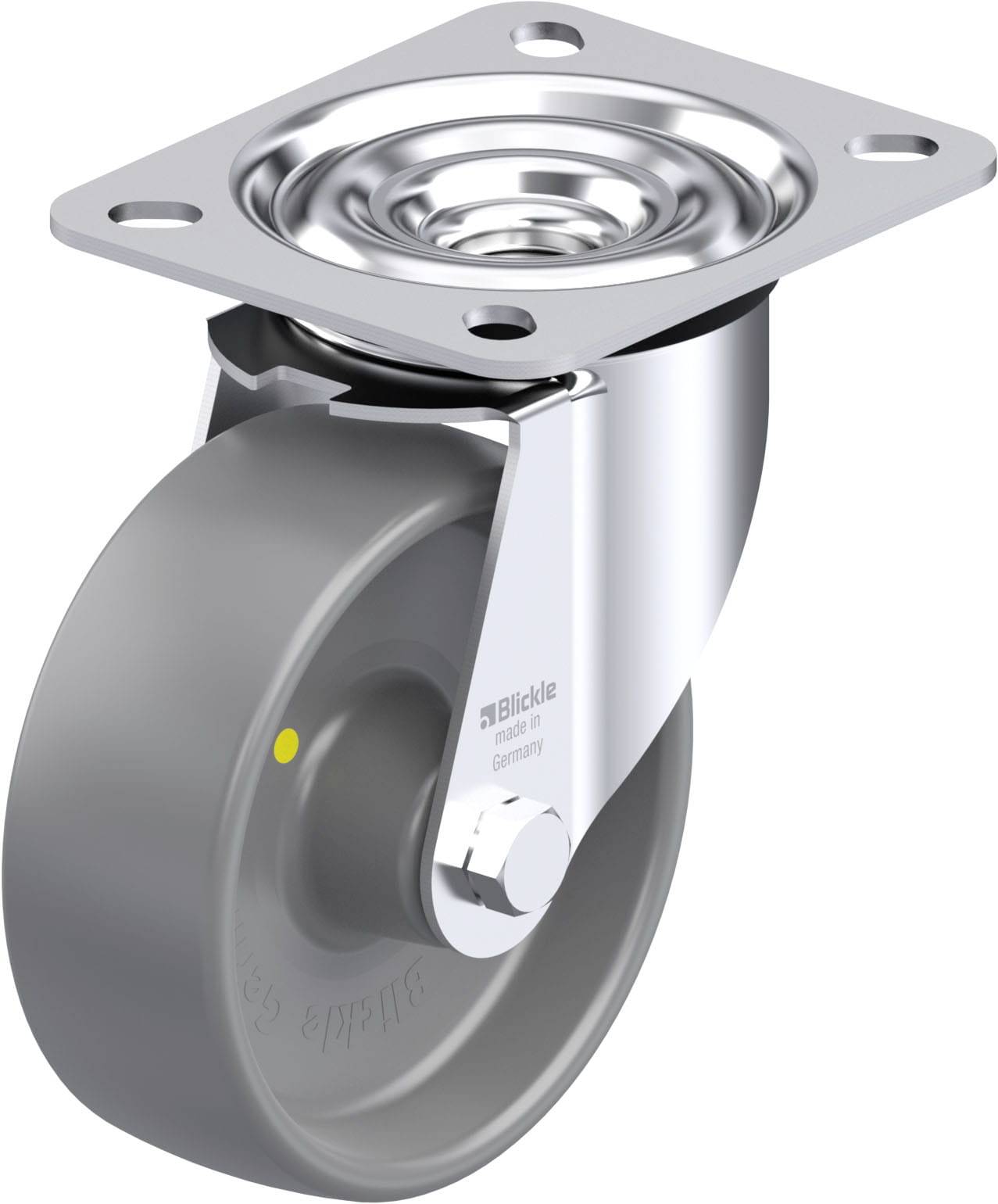 Blickle 742081 LE-PO 100G-ELS Stahlblech-Lenkrolle Rad-Durchmesser: 100 mm Tragfähigkeit (max.): 150 kg 1 St.