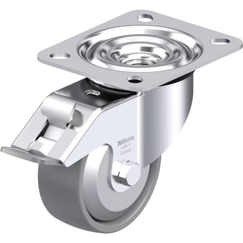 Blickle 946643 LE-PO 80G-FI-ELS-FA Stahlblech-Lenkrolle Rad-Durchmesser: 80 mm Tragfähigkeit (max.): 150 kg 1 St.
