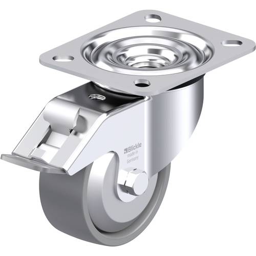 Blickle 946645 LE-PO 80KA-FI-ELS-FA Stahlblech-Lenkrolle Rad-Durchmesser: 80 mm Tragfähigkeit (max.): 150 kg 1 St.