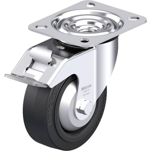 Blickle 850104 LE-POEV 100XR-FI-FA Stahlblech-Lenkrolle Rad-Durchmesser: 100 mm Tragfähigkeit (max.): 150 kg 1 St.