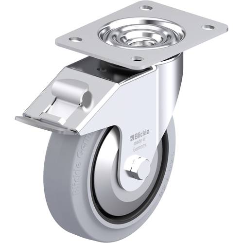 Thumbnail - Blickle 850158 LE-POEV 160XR-FI-SG-FA Stahlblech-Lenkrolle Rad-Durchmesser: 160 mm Tragfähigkeit (max.): 300 kg 1 St.