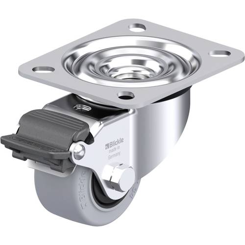 Thumbnail - Blickle 945691 LE-POEV 60KF-RA-SG Stahlblech-Lenkrolle Rad-Durchmesser: 60 mm Tragfähigkeit (max.): 120 kg 1 St.