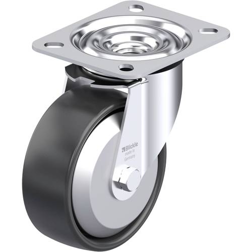 Blickle 555847 LE-PP 100G-FA Stahlblech-Lenkrolle Rad-Durchmesser: 100 mm Tragfähigkeit (max.): 150 kg 1 St.