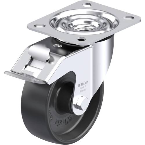 Thumbnail - Blickle 285171 LE-PP 100G-FI Stahlblech-Lenkrolle Rad-Durchmesser: 100 mm Tragfähigkeit (max.): 150 kg 1 St.